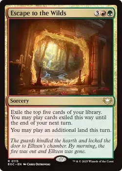 ESCAPE TO THE WILDS x4 mtg NM-M Commander: Edge of Eternities 4 Rare - Image 1