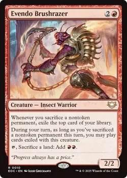 EVENDO BRUSHRAZER mtg NM-M Commander: Edge of Eternities 1 Rare - Image 1