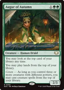 AUGUR OF AUTUMN mtg NM-M Commander: Edge of Eternities 1 Rare - Image 1