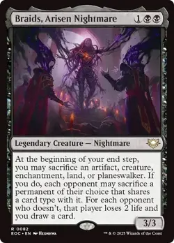 BRAIDS, ARISEN NIGHTMARE mtg NM-M Commander: Edge of Eternities 1 Rare - Image 1