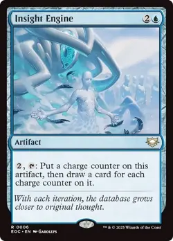 INSIGHT ENGINE mtg NM-M Commander: Edge of Eternities 1 Rare - Image 1