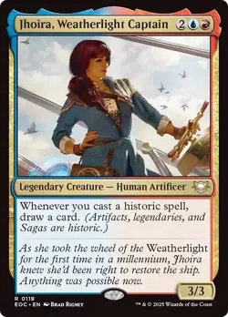 JHOIRA, WEATHERLIGHT CAPTAIN mtg NM-M Commander: Edge of Eternities 1 Rare - Image 1