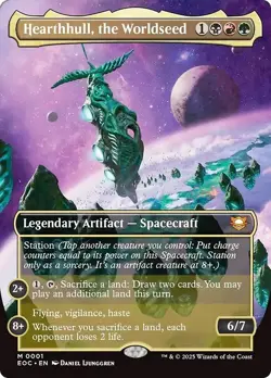 FOIL Borderless HEARTHHULL, THE WORLDSEED mtg NM Commander Eternities Mythic - Image 1