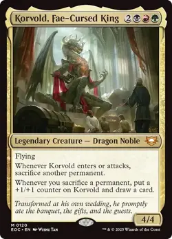 KORVOLD, FAE-CURSED KING mtg NM-M Commander: Edge of Eternities 1 Mythic - Image 1