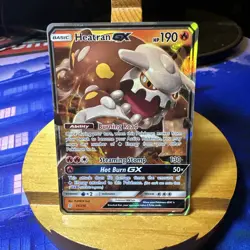 Pokemon TCG Heatran GX 25/236 Unified Minds Ultra Rare Holo NM - Image 1