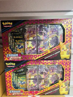 Pokemon TCG Crown Zenith Morpeko V-Union Premium Playmat Collection (Set Of 2) - Image 1