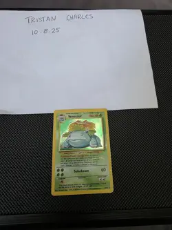 Pokemon TCG Venusaur 15/102 Unlimited/Base Set LP/MP Holo Genuine - Image 1
