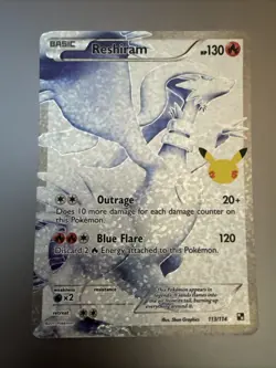 Reshiram 113/114 Celebrations Classic Collection Pokemon 2021 - Image 1