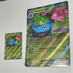 Pokemon Venusaur Ex Stellar Crown Stamped Promo 001/142 Jumbo/Standard TCG NM - Image 1