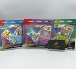 Pokemon TCG Prismatic Evolutions Tech Sticker Collection Set of 3 Sealed - Image 1