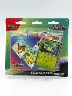 Pokemon TCG Prismatic Evolutions Tech Sticker Collection Set of 3 Sealed - Image 4