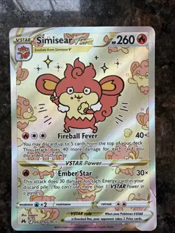 Simisear VSTAR GG37/GG70 Ultra Rare Crown Zenith Pokemon TCG Near Mint Condition - Image 1