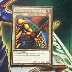 Yugioh! Left Arm of the Forbidden One PGL2-EN025 Gold Rare 1st Edition VLP/NM - Image 1