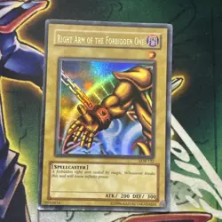 Yugioh! Right Arm of the Forbidden One LOB-122 Ultra Rare Unlimited HP - Image 1
