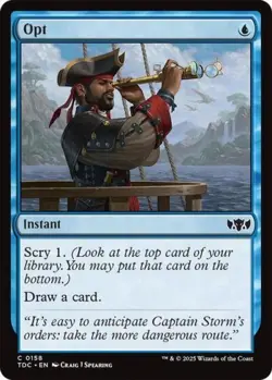 Opt - Light Play MTG Commander: Tarkir: Dragonstorm - Image 1