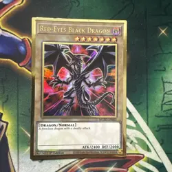 Yugioh! Red-Eyes Black Dragon MGED-EN003 Gold Rare 1st Edition NM - Image 1