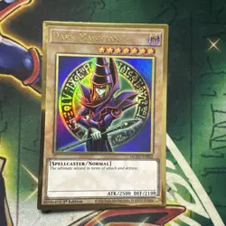 Yugioh! Dark Magician MGED-EN002 Gold Rare 1st Edition VLP/NM - Image 1