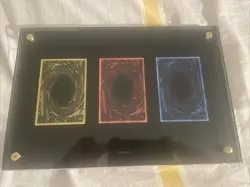 SIGNED Yugioh 25th Anniversary Stainless Steel Egyptian God Cards - Image 2