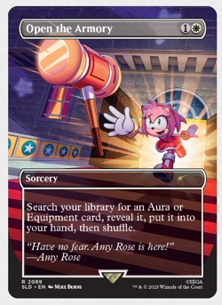 IN HAND - Open the Armory ✨NON-FOIL✨ Secret Lair x Sonic - NM Magic MTG - Image 1