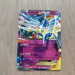 Xerneas EX Square Cut Error Miscut Promo XY07 Pokemon Card LP - Image 1