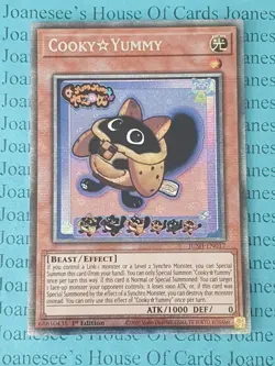 JUSH-EN017 Cooky☆Yummy Starlight Rare Yu-Gi-Oh Card 1st Edition New - Image 1