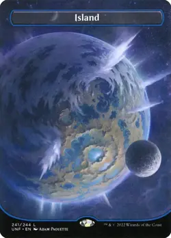 FOIL Island Unfinity Magic MTG Land CARD 1x (241/244) - Image 1