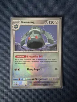 Pokemon Card Bronzong 067/131 Poke Ball Reverse Holo Prismatic Evolutions NM - Image 1