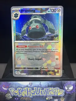 Pokemon Card Bronzong 067/131 Poke Ball Reverse Holo Prismatic Evolutions NM - Image 1