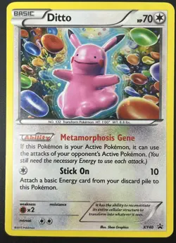 Ditto XY40 Black Star Promo Holo Rare XY Pokemon Trading Card Game LP - Image 1