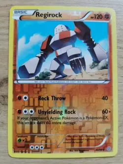 Pokemon Regirock 40/98 Ancient Origins Rare NM Card Reverse Holo - Image 1