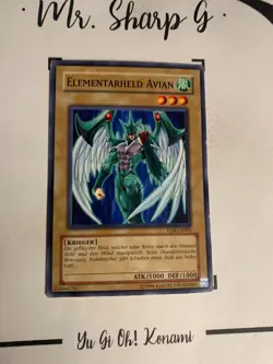 ELEMENTARHELD AVIAN - TLM-DE001 DEUTS Yu-Gi-Oh! CARD GAME TCG COMMON 2005 - Image 3