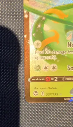 Serperior V 7/196 Ultra Rare Silver Tempest Pokemon TCG Card Near Mint - Image 4
