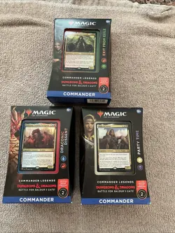 BALDUR'S GATE SET OF 3 COMMANDER DECKS MAGIC: THE GATHERING MTG NEW D&D - Image 1