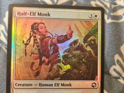 Half-Elf Monk FOIL Adventures in the Forgotten Realms MTG Magic - Image 2