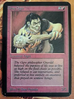 Mtg Alpha Gray Ogre - Image 1