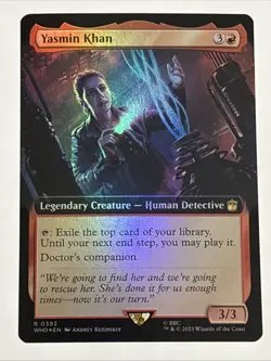 MTG Universes Beyond: Doctor Who Yasmin Khan Extended Art Foil 0392 NM Rare - Image 1