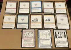 Full pack of 10 Playtest cards + M2 GenCon MTG Magic Unknown w/Gavin Verhey - Image 1