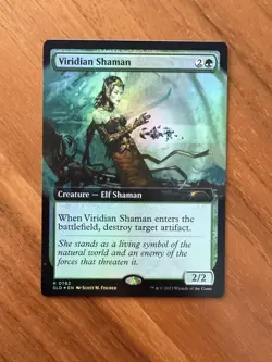 MTG Viridian Shaman (Foil Extended Art) [Secret Lair Drop Series] Near Mint - Image 1