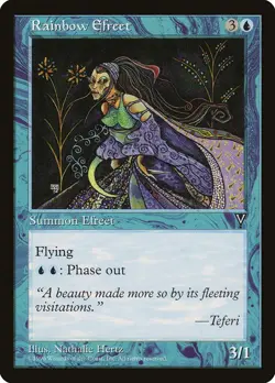 MTG Rainbow Efreet LP Visions VIS English Reserved List Magic Gathering card - Image 1
