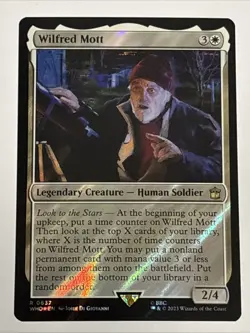 MTG Universes Beyond: Doctor Who Wilfred Mott Surge Foil 0637 NM Rare - Image 1