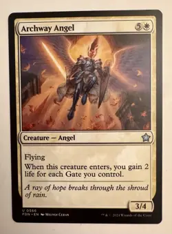 Archway Angel #566 (NM) Foundations FDN Magic MTG - Image 1