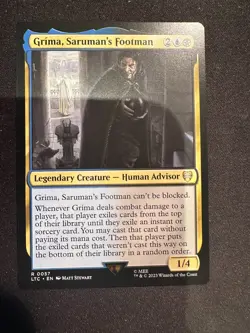 Grima, Saruman's Footman - 0057 LTC MTG - Rare N/M - Host of Mordor - Image 1