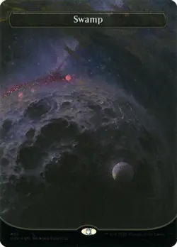 GALAXY FOIL Swamp Unfinity Magic MTG Land CARD 1x (493) - Image 1