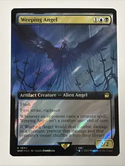 MTG Doctor Who Weeping Angel Extended Art Surge Foil 1044 NM Rare - Image 1