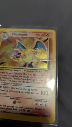 Charizard 4/102 Base Set Holo Rare Vintage 1999 WOTC Pokemon TCG HP - Image 2