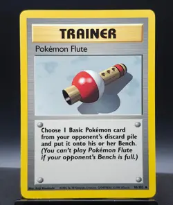 Pokemon Flute 086/102 Trainer Base Set Regular Vintage PokemonTCG - Image 1