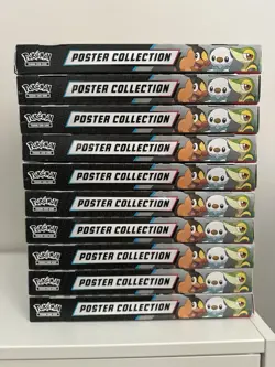 10 X Pokemon TCG: Black Bolt & White Flare - Unova Poster Collection Box NEW - Image 1
