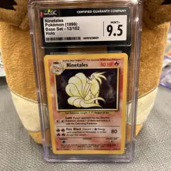 Ninetales Pokemon (1999) Base Set - 12/102 Holo CGC MINT+ 9.5 - Image 1