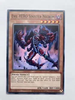 YuGiOh! Evil HERO Sinister Necrom OP27-EN017 Common - Image 1