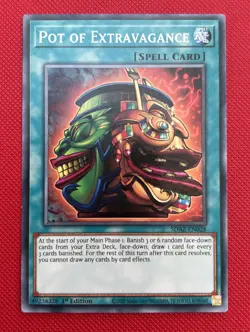 1st Ed Pot of Extravagance SDAZ-EN028 Yugioh - Image 1